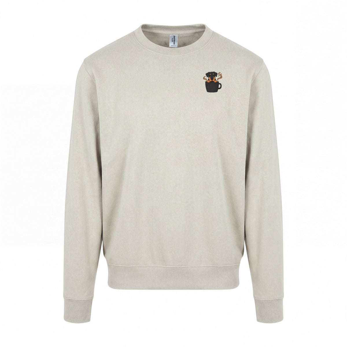 Powered By Coffee And My Dog / Rottweiler - Regular Fit Sweater