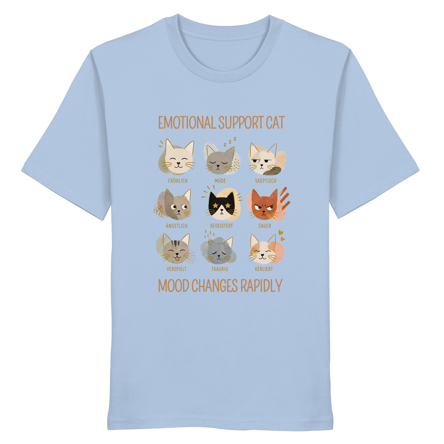 Emotional Support CAT - Organiv Statement Shirt - Organic Shirt
