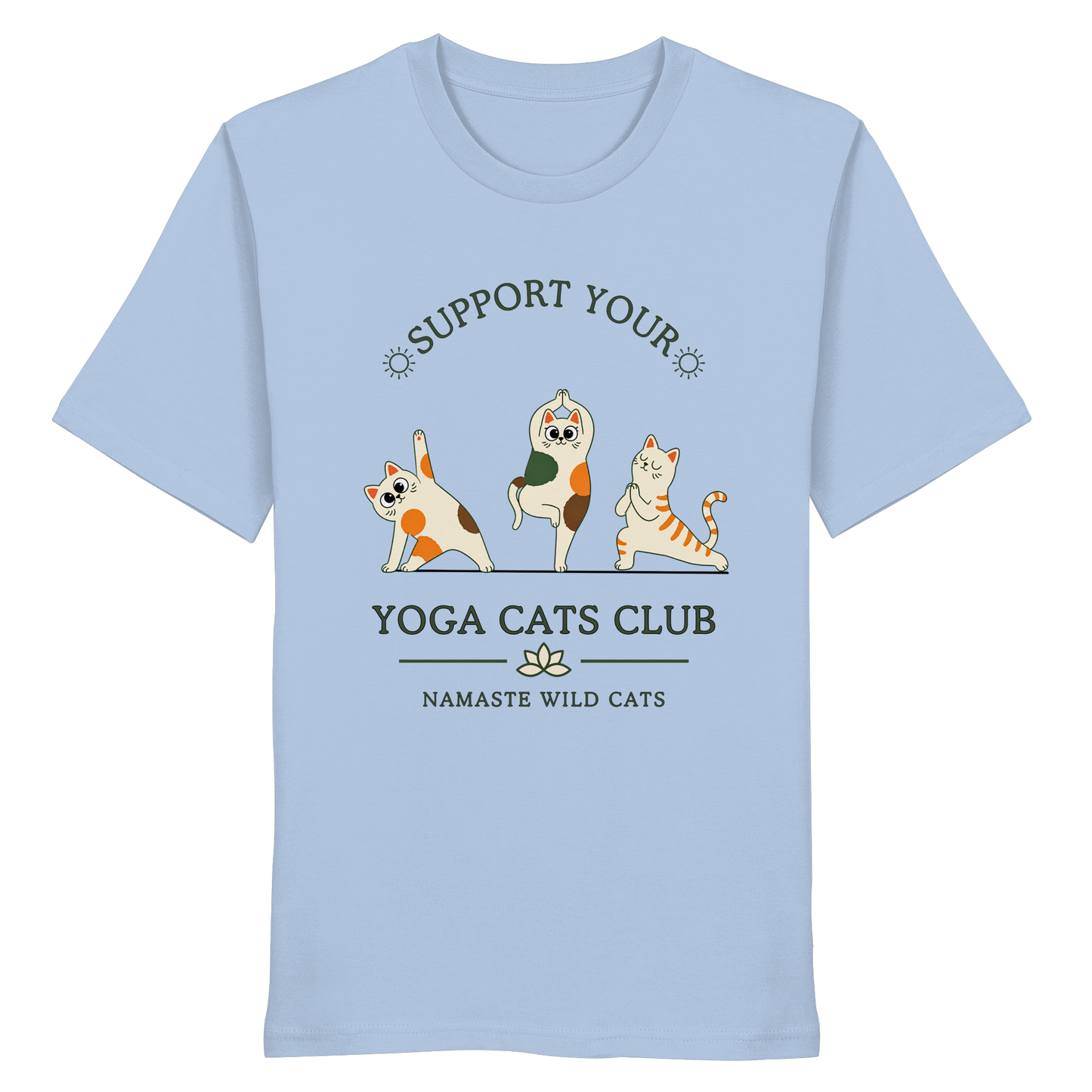 Yoga Cats Club - Organic Statement Shirt - Organic Shirt
