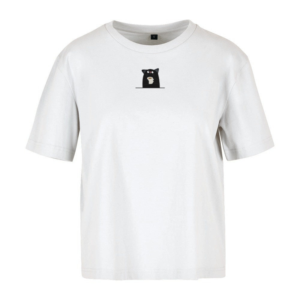 Powered by Cats & Coffee - Ladies Oversized T-Shirt