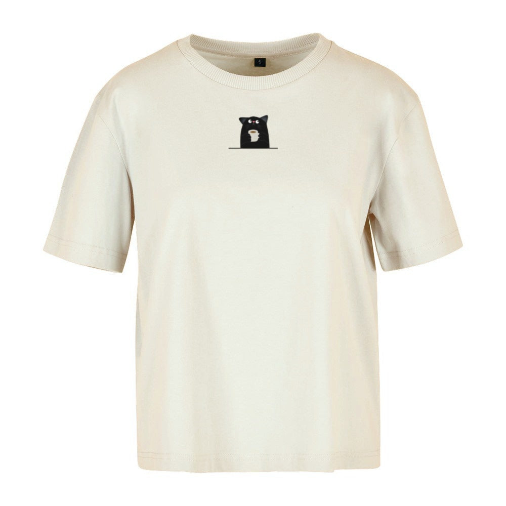 Powered by Cats & Coffee - Ladies Oversized T-Shirt
