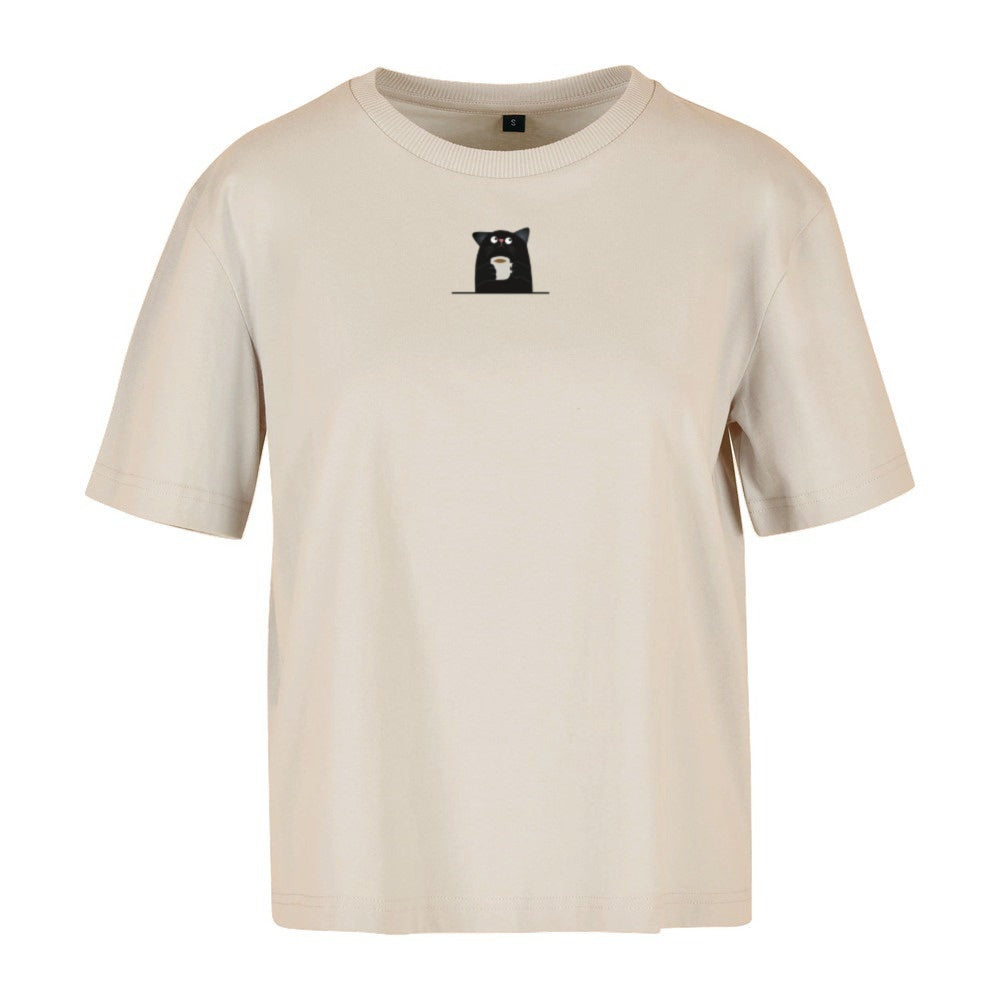 Powered by Cats & Coffee - Ladies Oversized T-Shirt