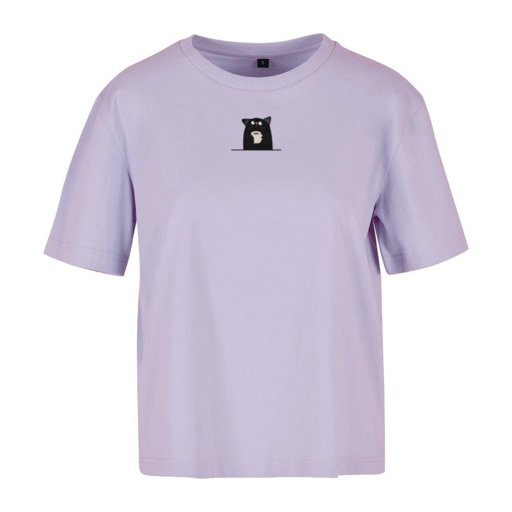 Powered by Cats & Coffee - Ladies Oversized T-Shirt
