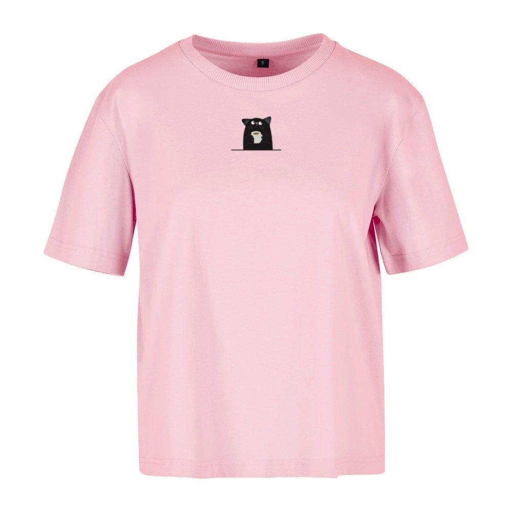 Powered by Cats & Coffee - Ladies Oversized T-Shirt