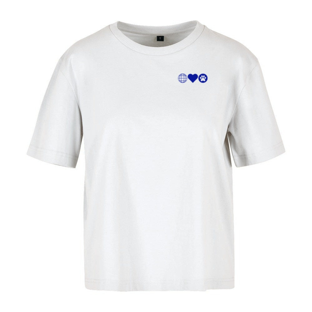 Manche Engel haben Fell - Mops - Women‘s Oversized Shirt
