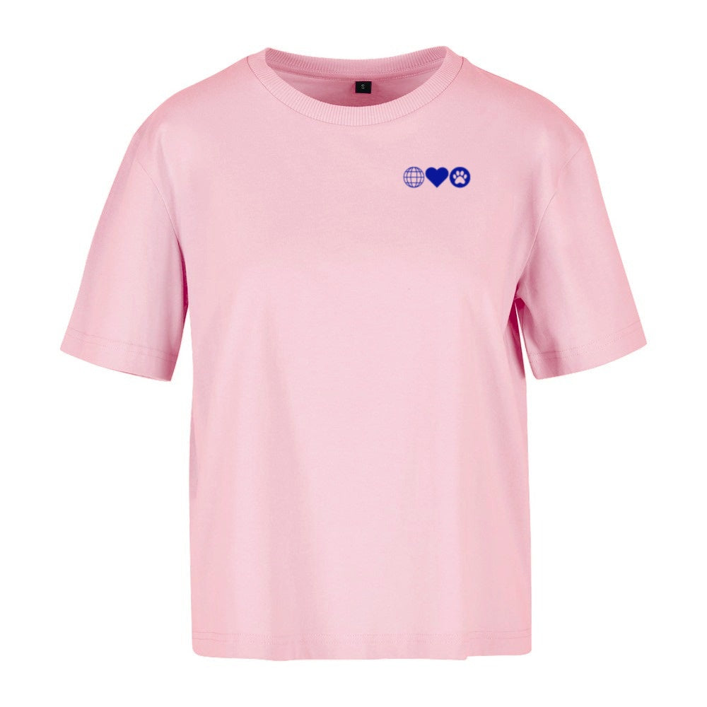 Manche Engel haben Fell - Mops - Women‘s Oversized Shirt