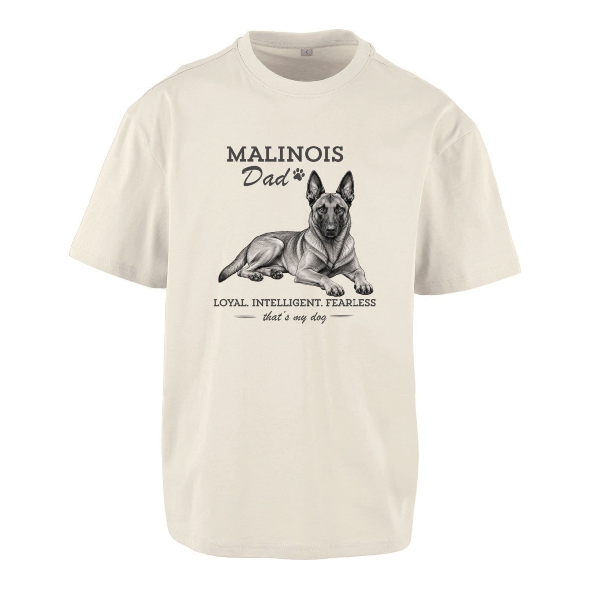 Malinois Dad - Oversized T-Shirt