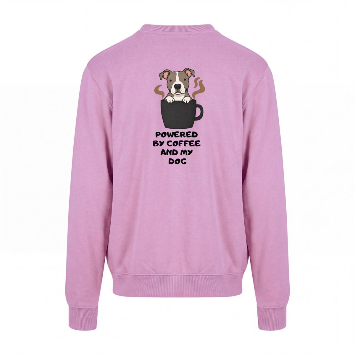 Powered By Coffee And My Dog / Pitbull - Regular Fit Sweater
