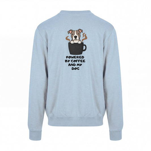 Powered By Coffee And My Dog / Pitbull - Regular Fit Sweater
