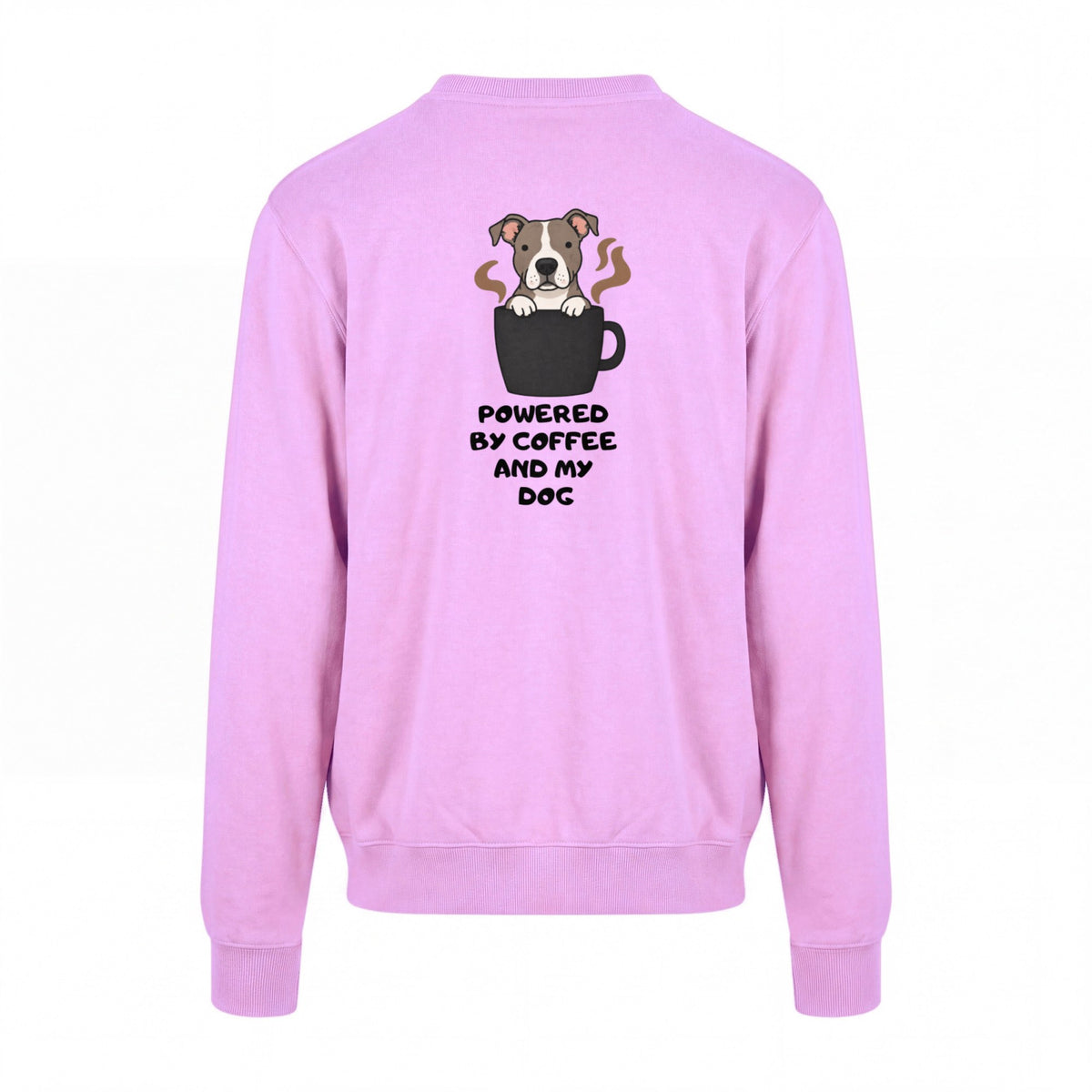 Powered By Coffee And My Dog / Pitbull - Regular Fit Sweater