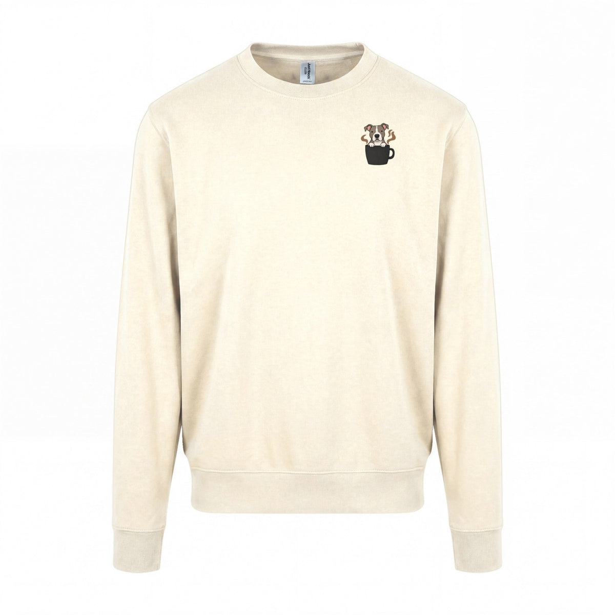 Powered By Coffee And My Dog / Pitbull - Regular Fit Sweater