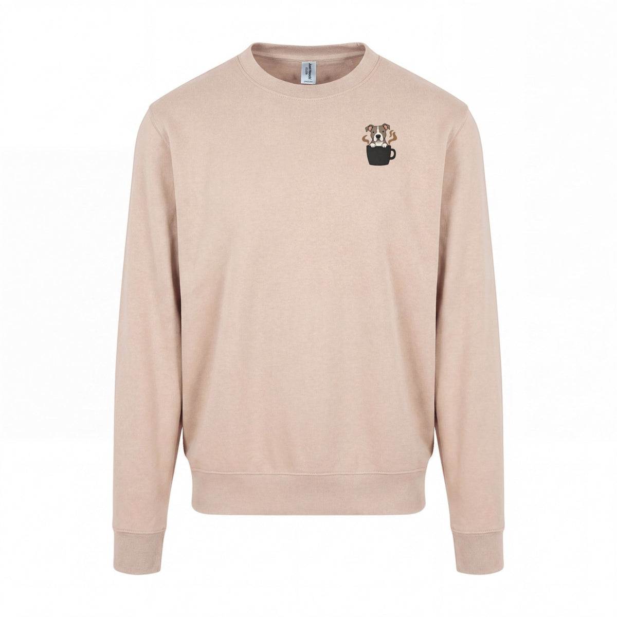Powered By Coffee And My Dog / Pitbull - Regular Fit Sweater