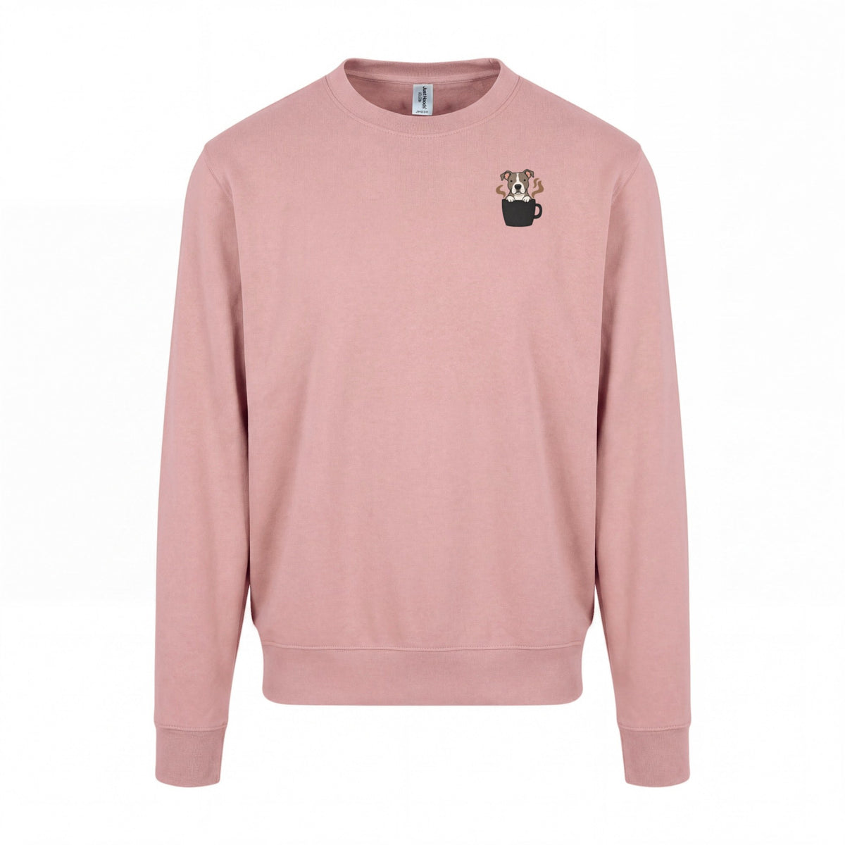 Powered By Coffee And My Dog / Pitbull - Regular Fit Sweater