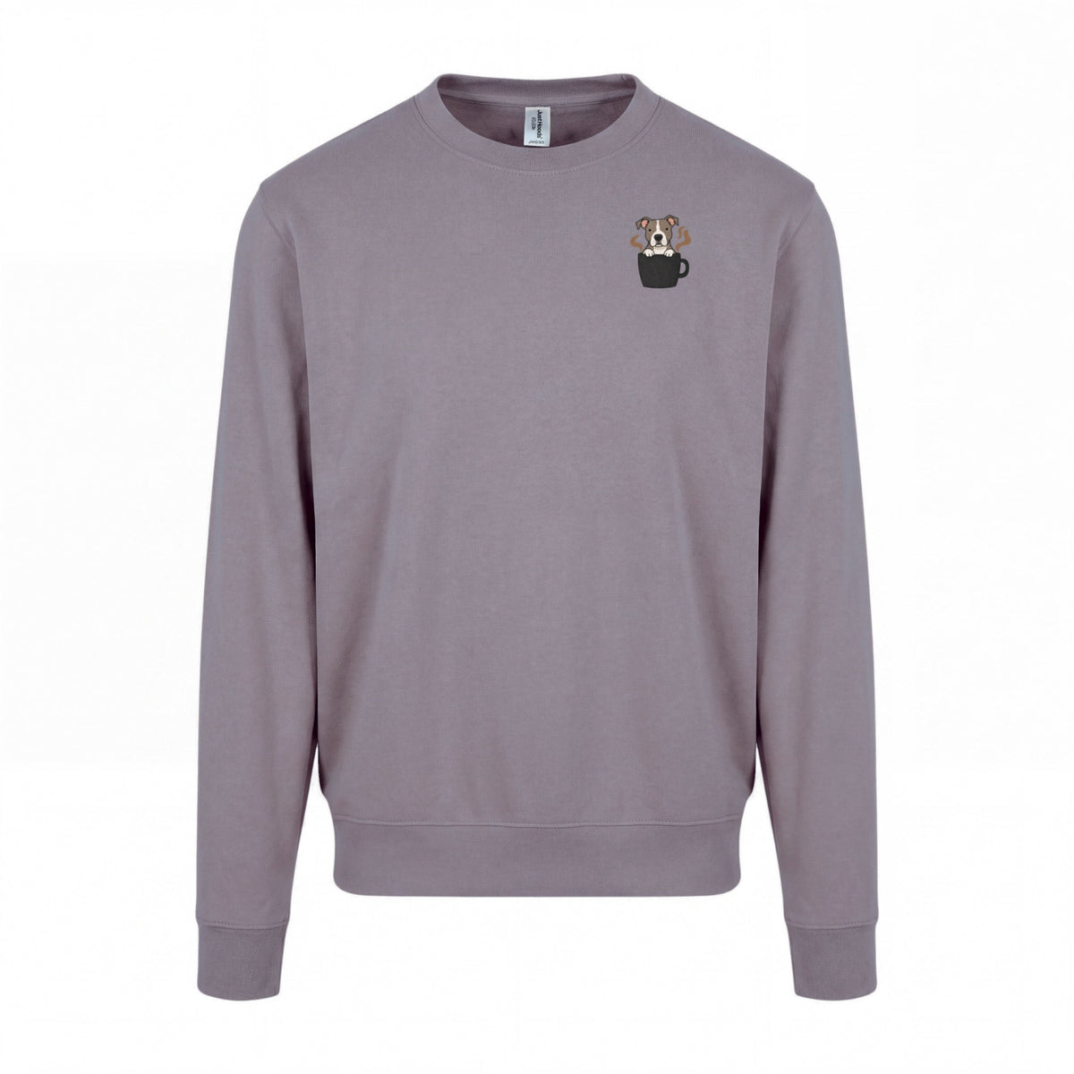 Powered By Coffee And My Dog / Pitbull - Regular Fit Sweater