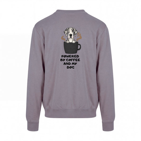 Powered By Coffee And My Dog / Deutsche Dogge - Regular Fit Sweater