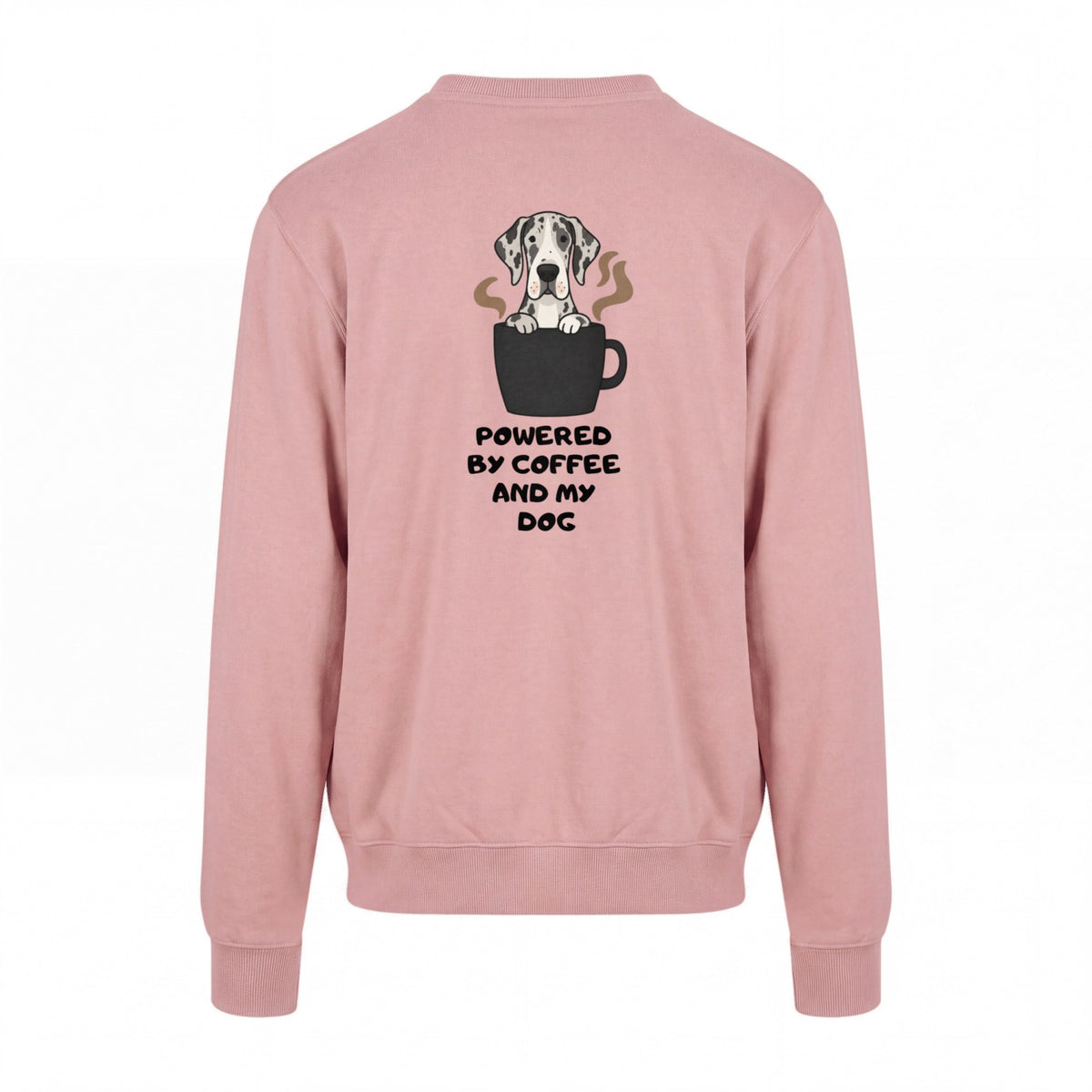 Powered By Coffee And My Dog / Deutsche Dogge - Regular Fit Sweater