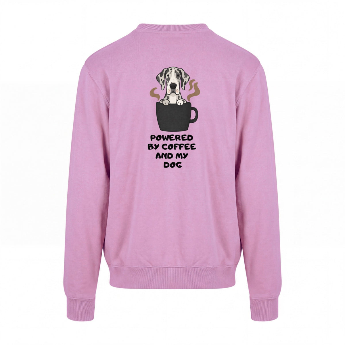 Powered By Coffee And My Dog / Deutsche Dogge - Regular Fit Sweater