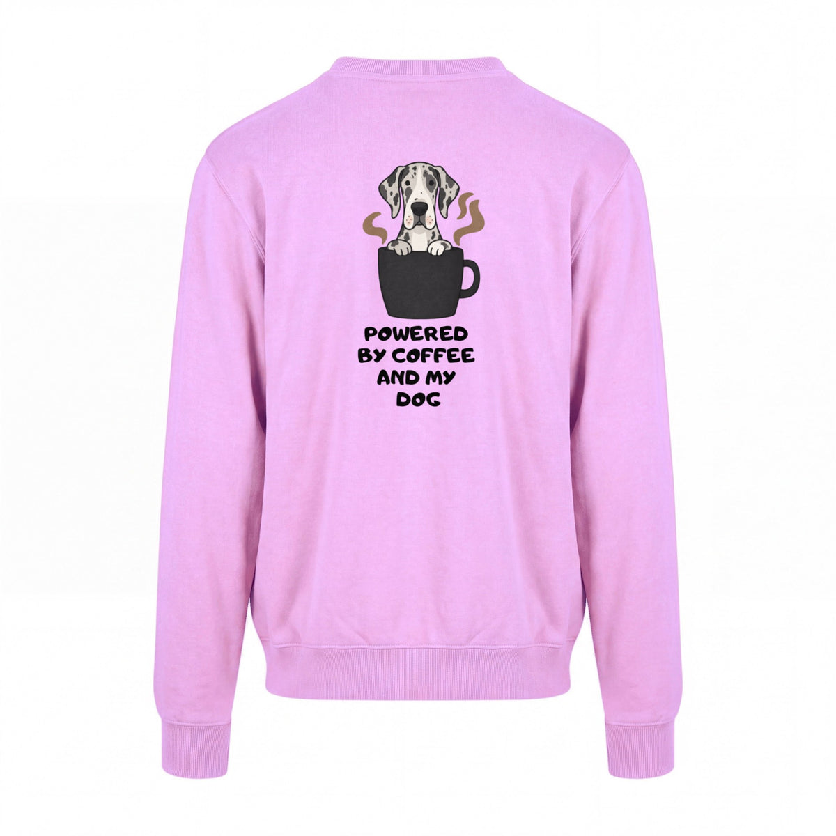 Powered By Coffee And My Dog / Deutsche Dogge - Regular Fit Sweater