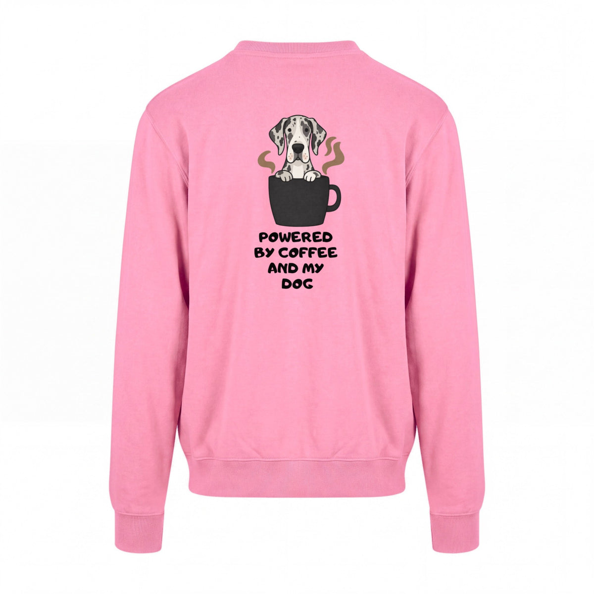 Powered By Coffee And My Dog / Deutsche Dogge - Regular Fit Sweater