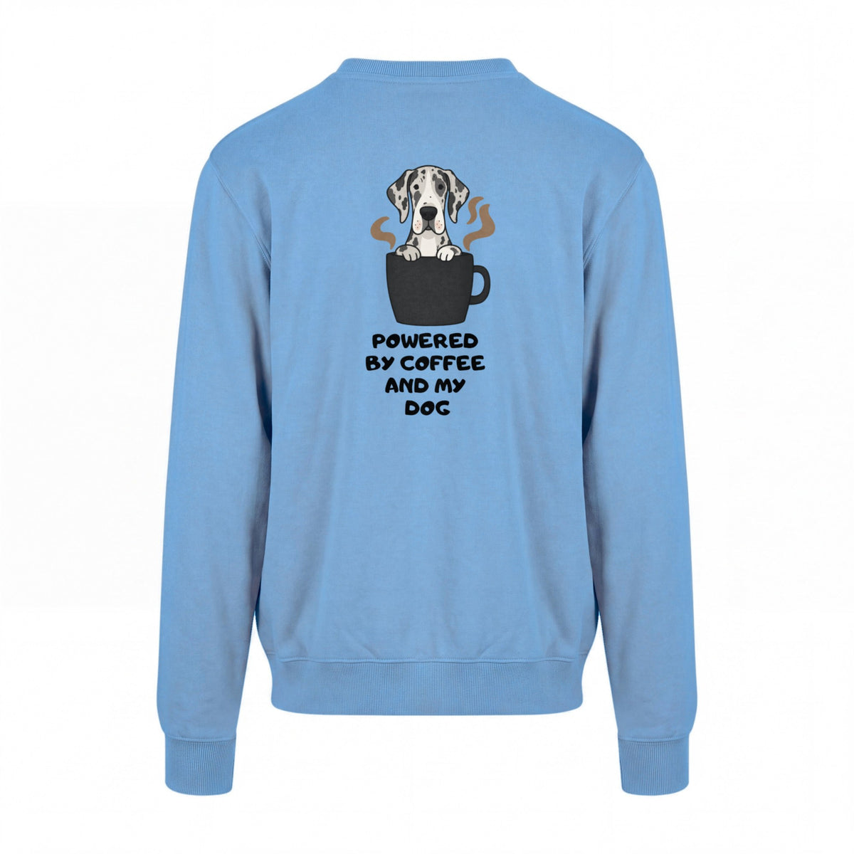 Powered By Coffee And My Dog / Deutsche Dogge - Regular Fit Sweater