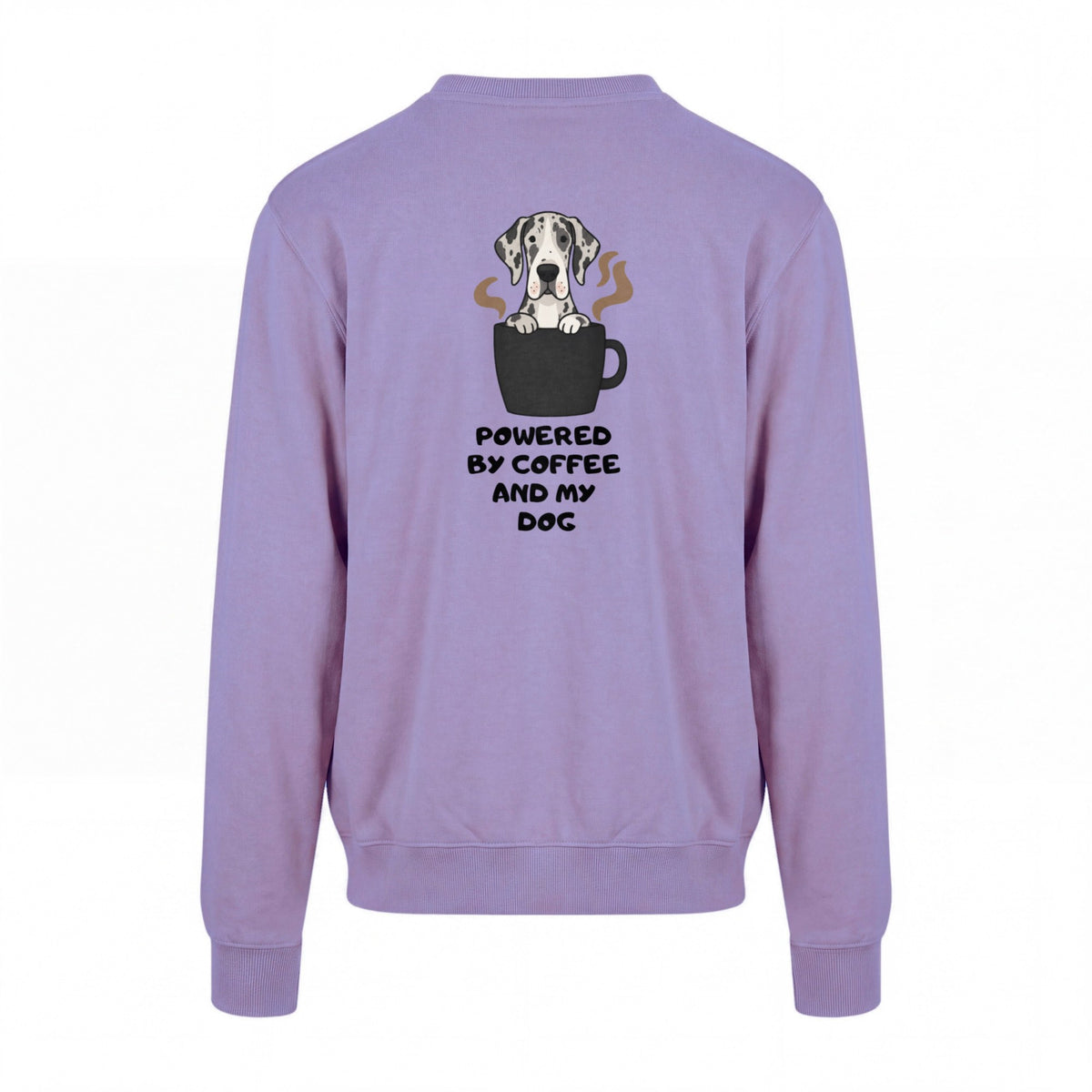 Powered By Coffee And My Dog / Deutsche Dogge - Regular Fit Sweater