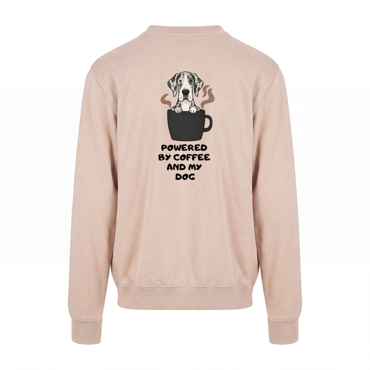 Powered By Coffee And My Dog / Deutsche Dogge - Regular Fit Sweater