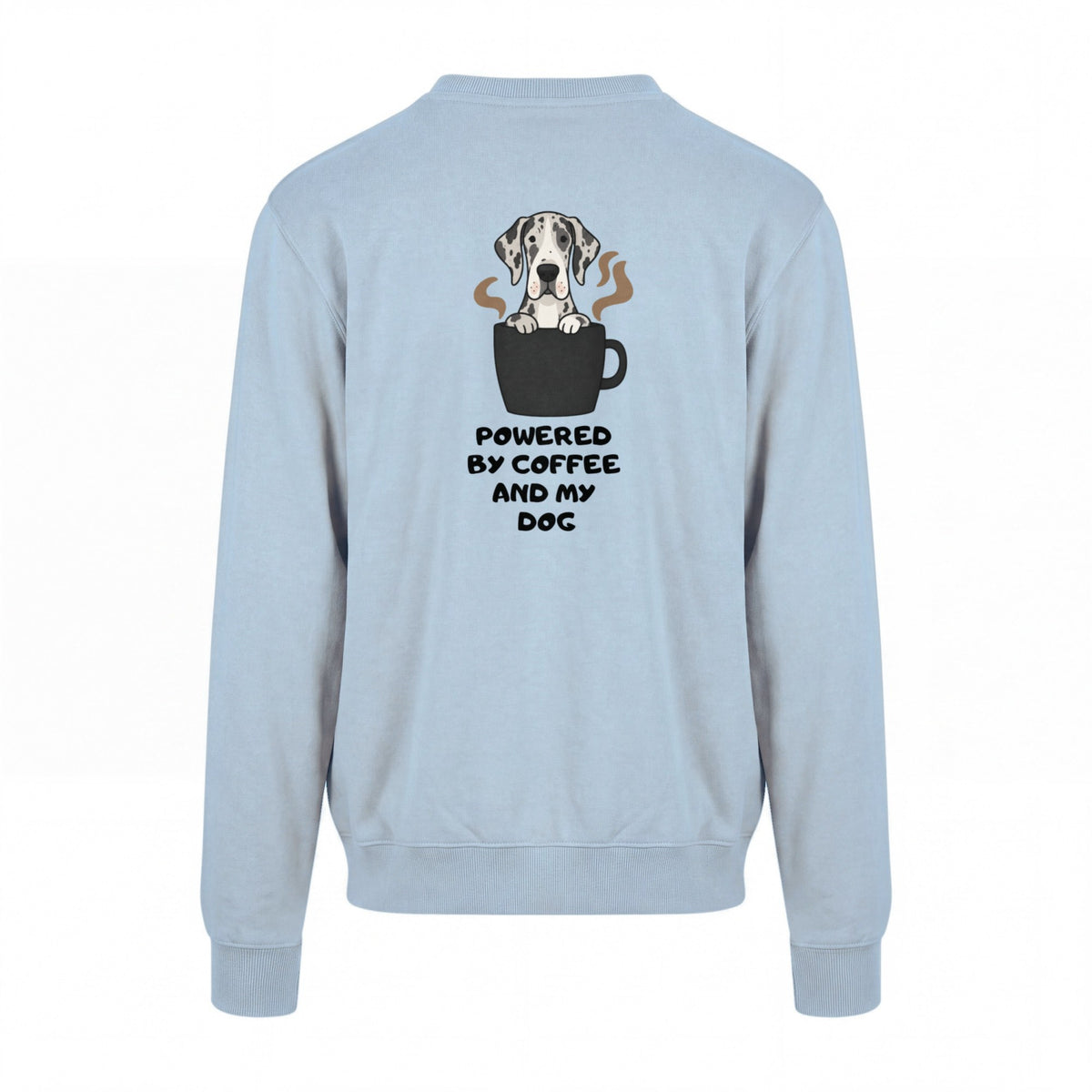 Powered By Coffee And My Dog / Deutsche Dogge - Regular Fit Sweater