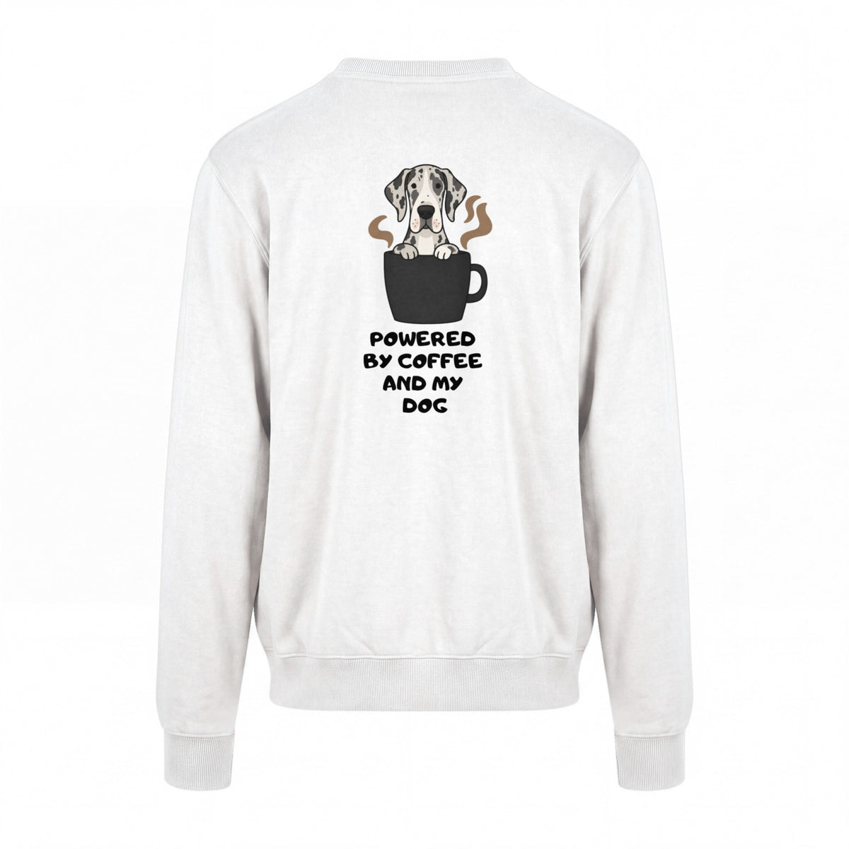 Powered By Coffee And My Dog / Deutsche Dogge - Regular Fit Sweater