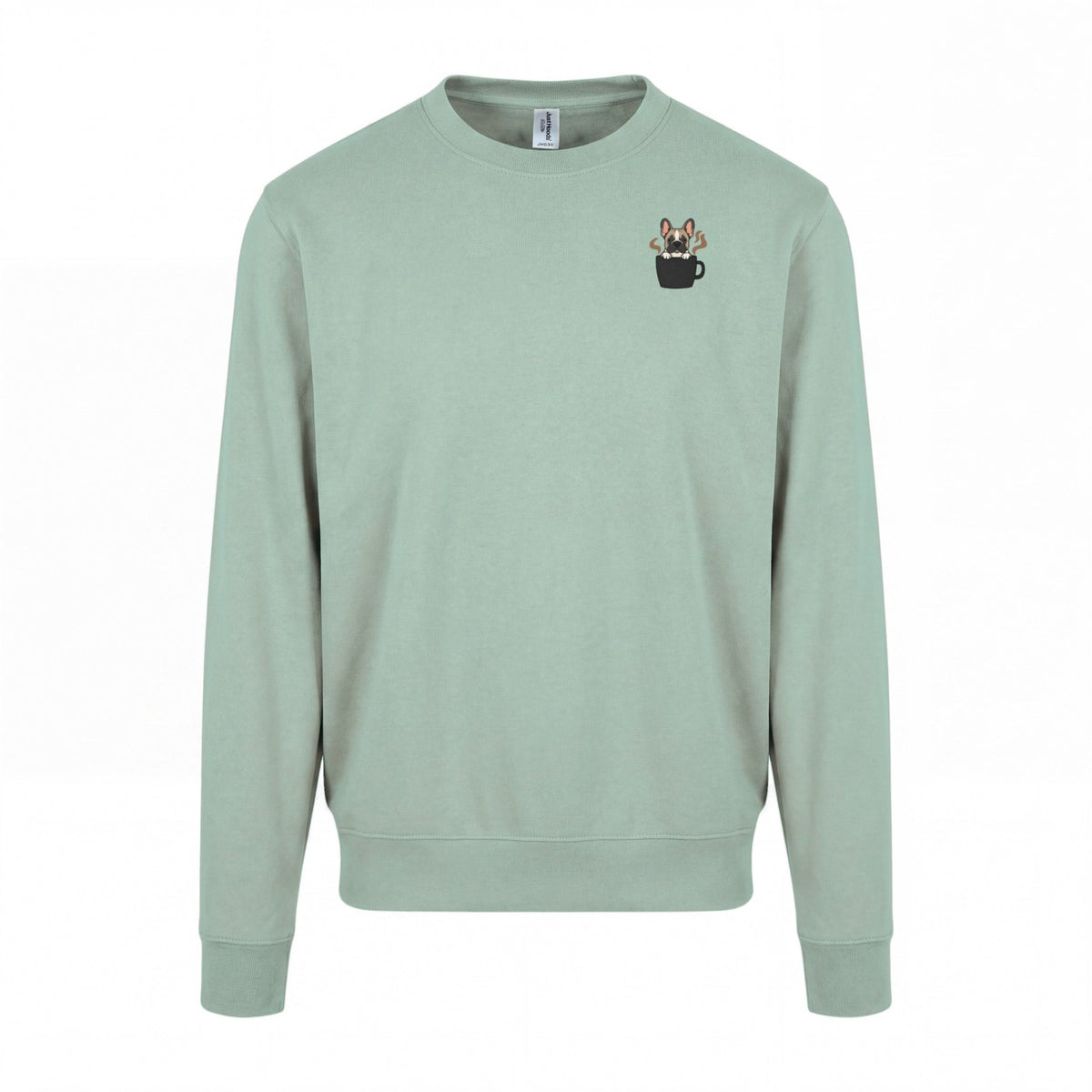 Powered By Coffee And My Dog / Französische Bulldogge - Regular Fit Sweater