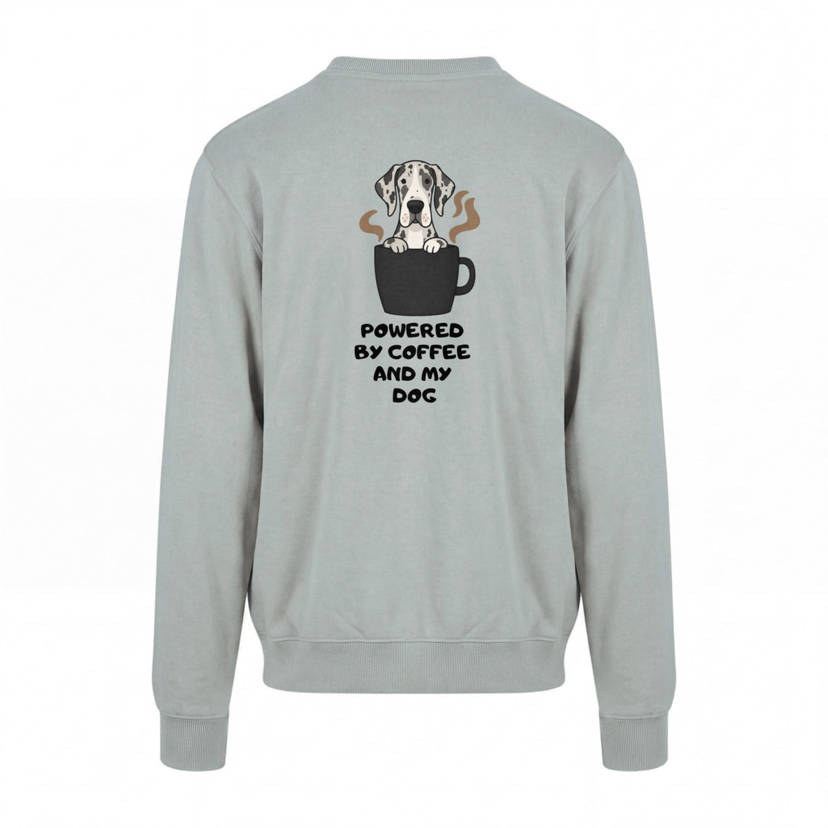Powered By Coffee And My Dog / Deutsche Dogge - Regular Fit Sweater
