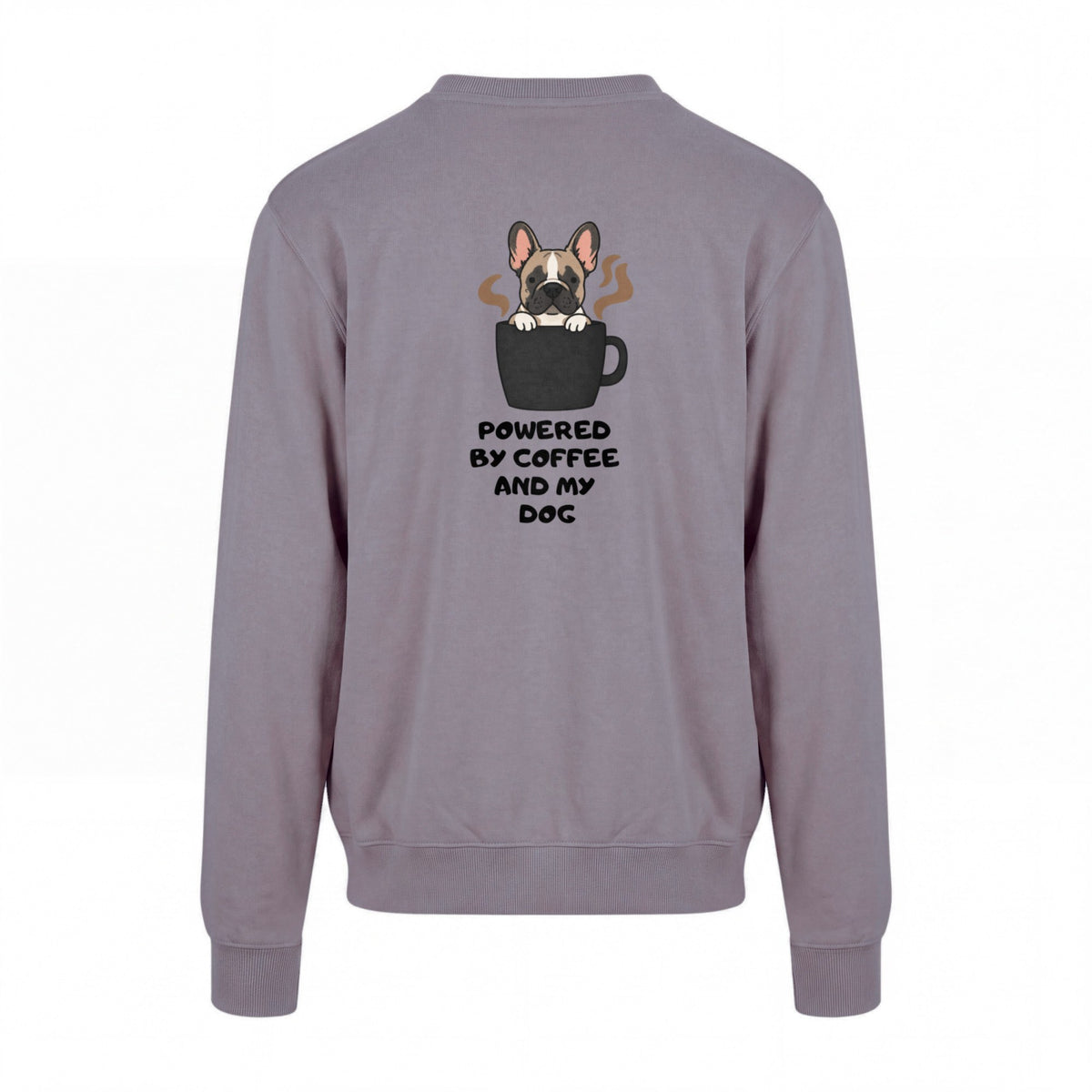 Powered By Coffee And My Dog / Französische Bulldogge - Regular Fit Sweater