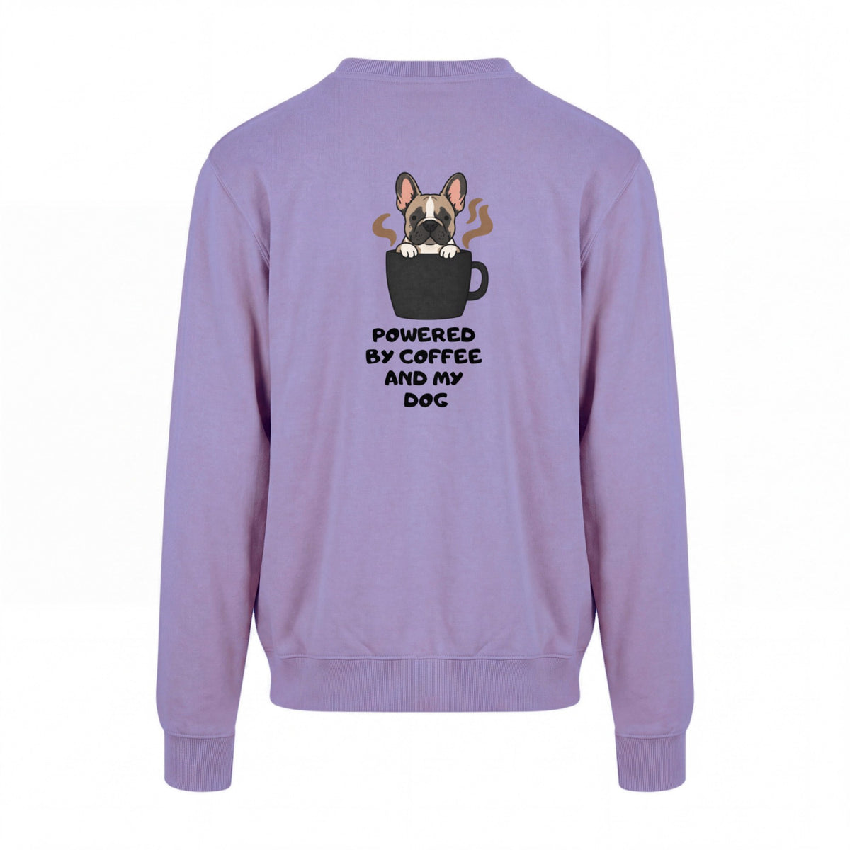 Powered By Coffee And My Dog / Französische Bulldogge - Regular Fit Sweater