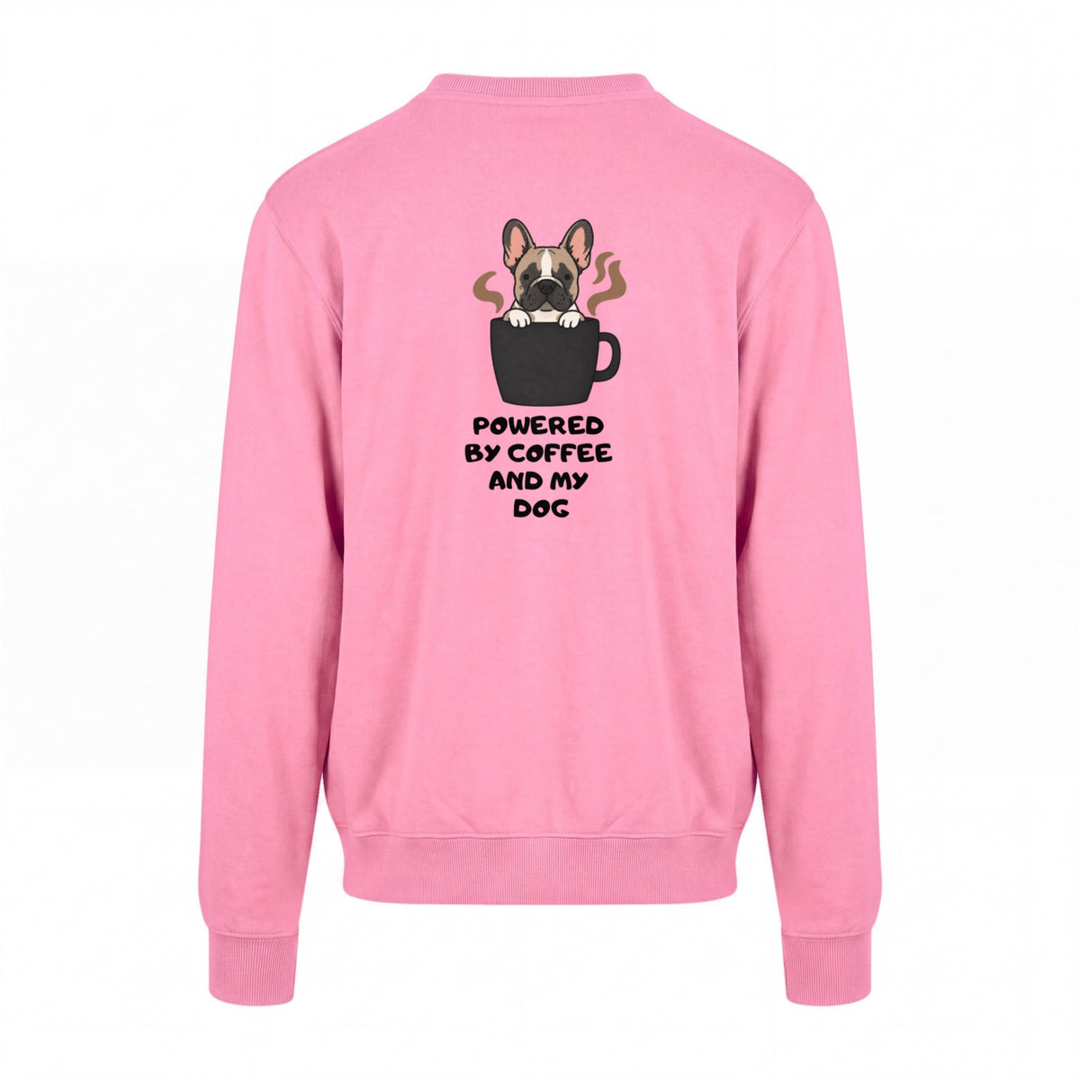 Powered By Coffee And My Dog / Französische Bulldogge - Regular Fit Sweater