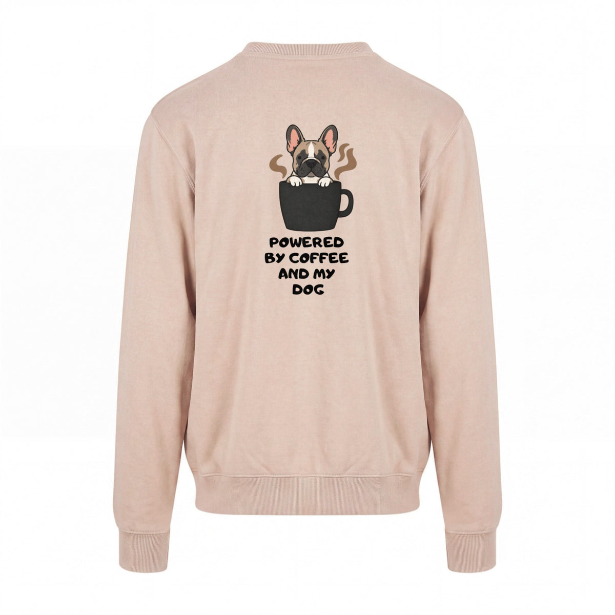 Powered By Coffee And My Dog / Französische Bulldogge - Regular Fit Sweater