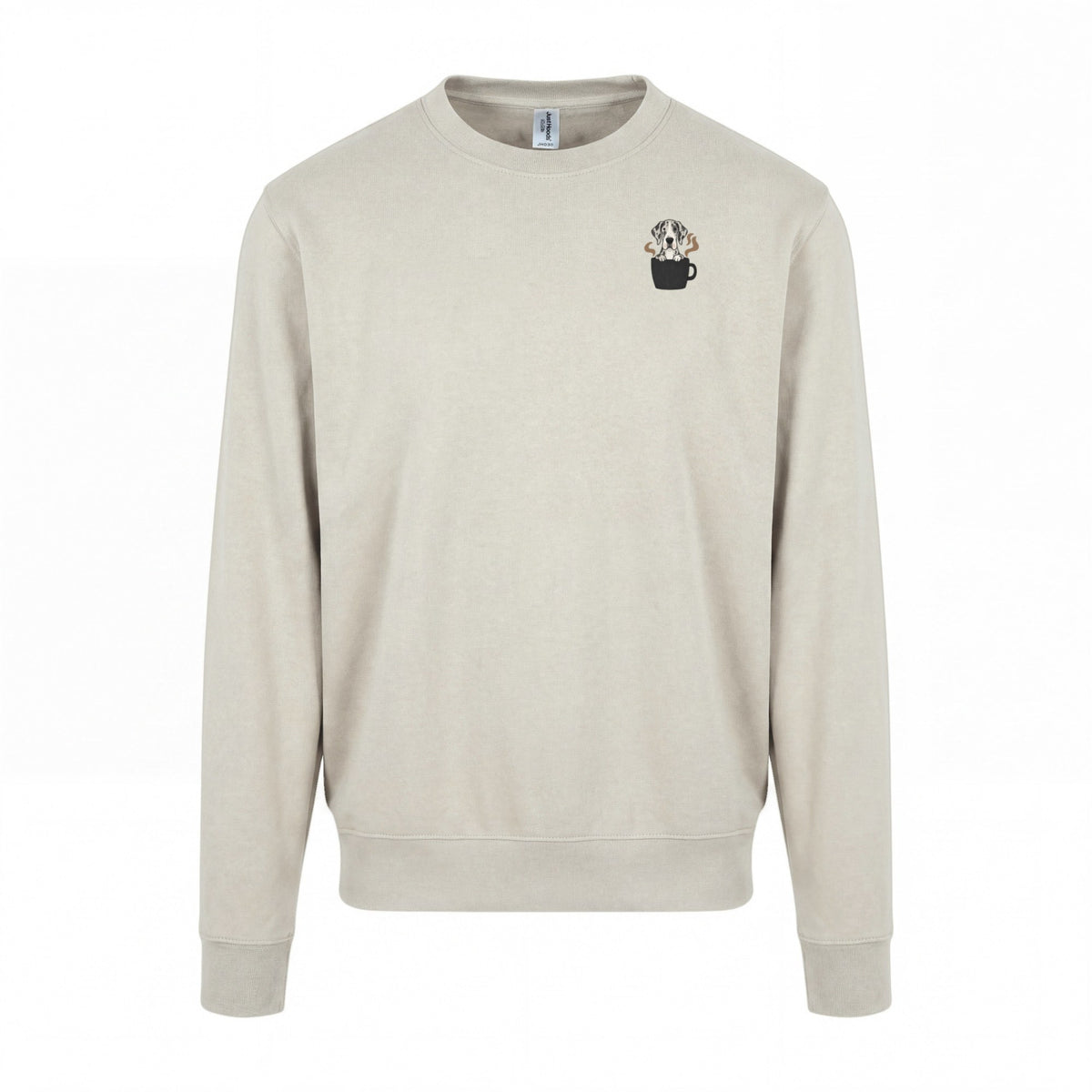 Powered By Coffee And My Dog / Deutsche Dogge - Regular Fit Sweater