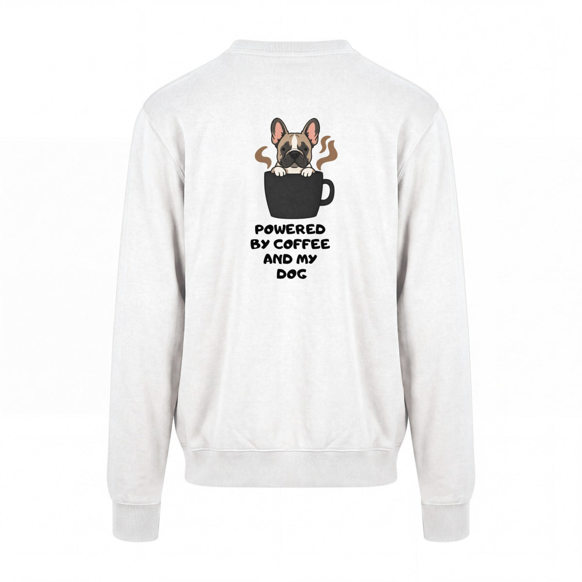 Powered By Coffee And My Dog / Französische Bulldogge - Regular Fit Sweater