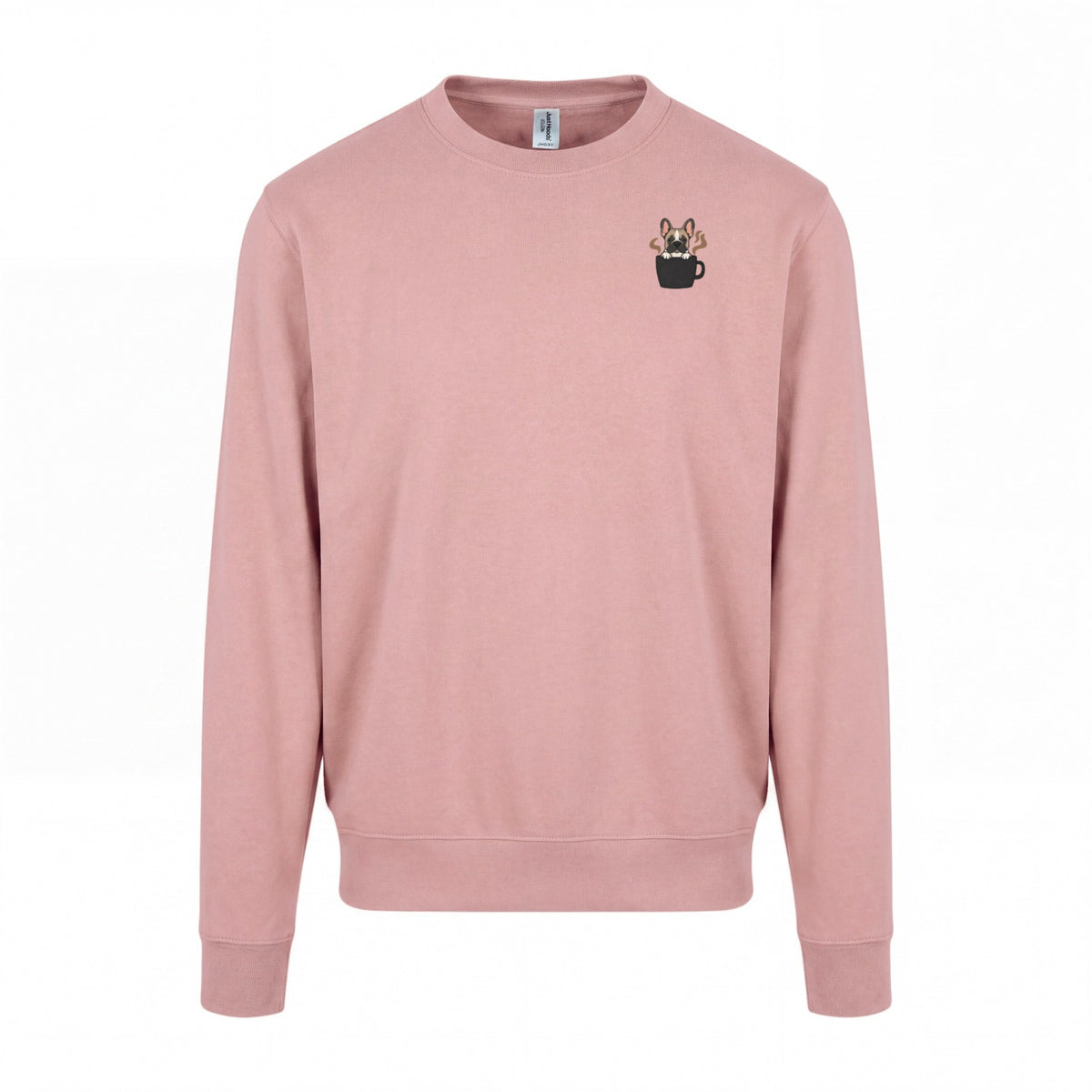 Powered By Coffee And My Dog / Französische Bulldogge - Regular Fit Sweater