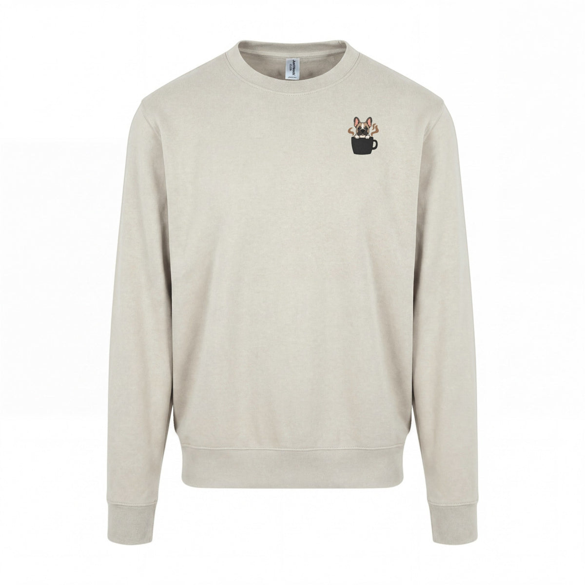 Powered By Coffee And My Dog / Französische Bulldogge - Regular Fit Sweater