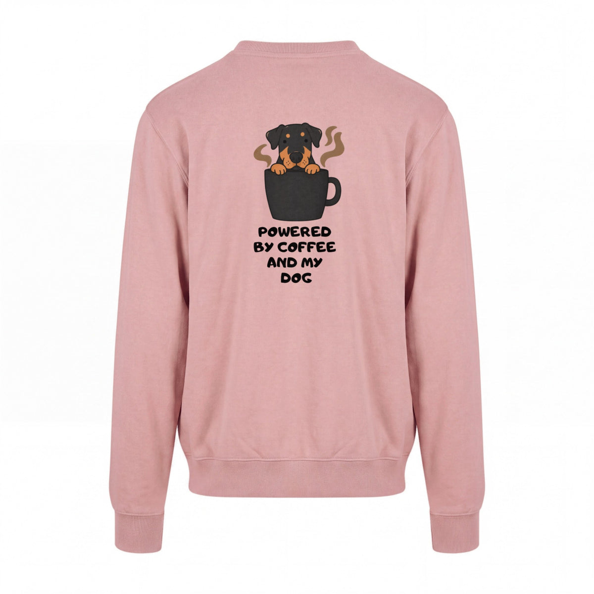 Powered By Coffee And My Dog / Rottweiler - Regular Fit Sweater