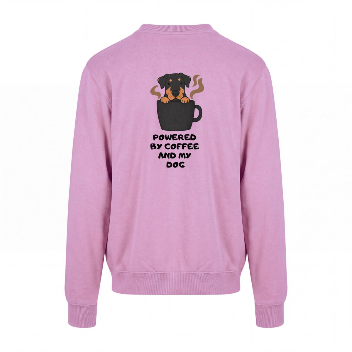 Powered By Coffee And My Dog / Rottweiler - Regular Fit Sweater