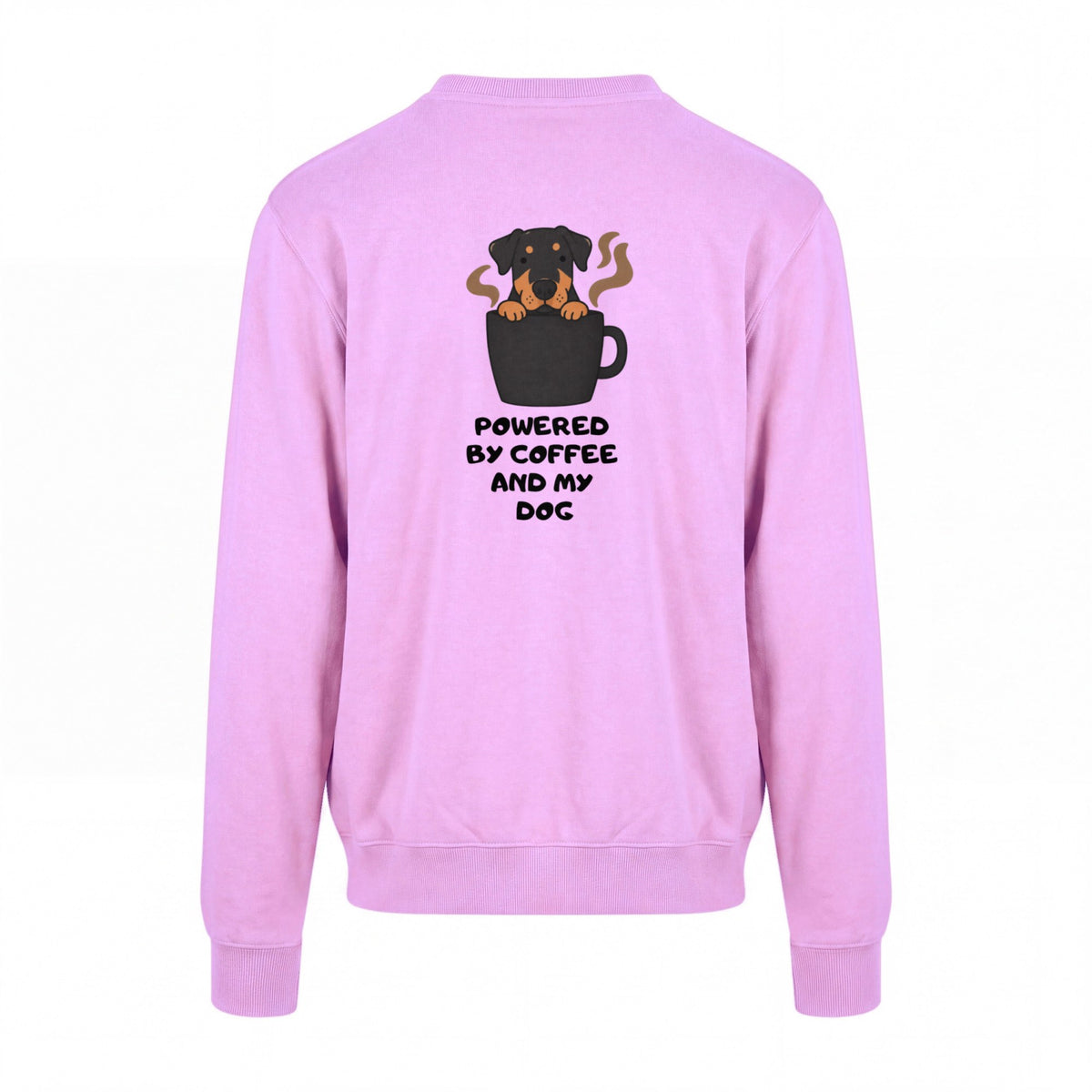 Powered By Coffee And My Dog / Rottweiler - Regular Fit Sweater