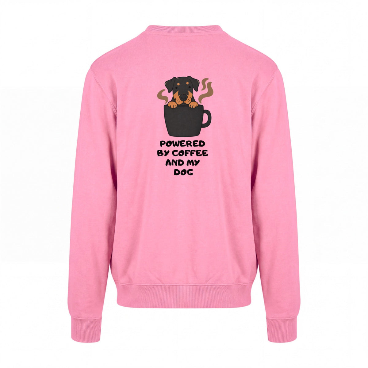 Powered By Coffee And My Dog / Rottweiler - Regular Fit Sweater