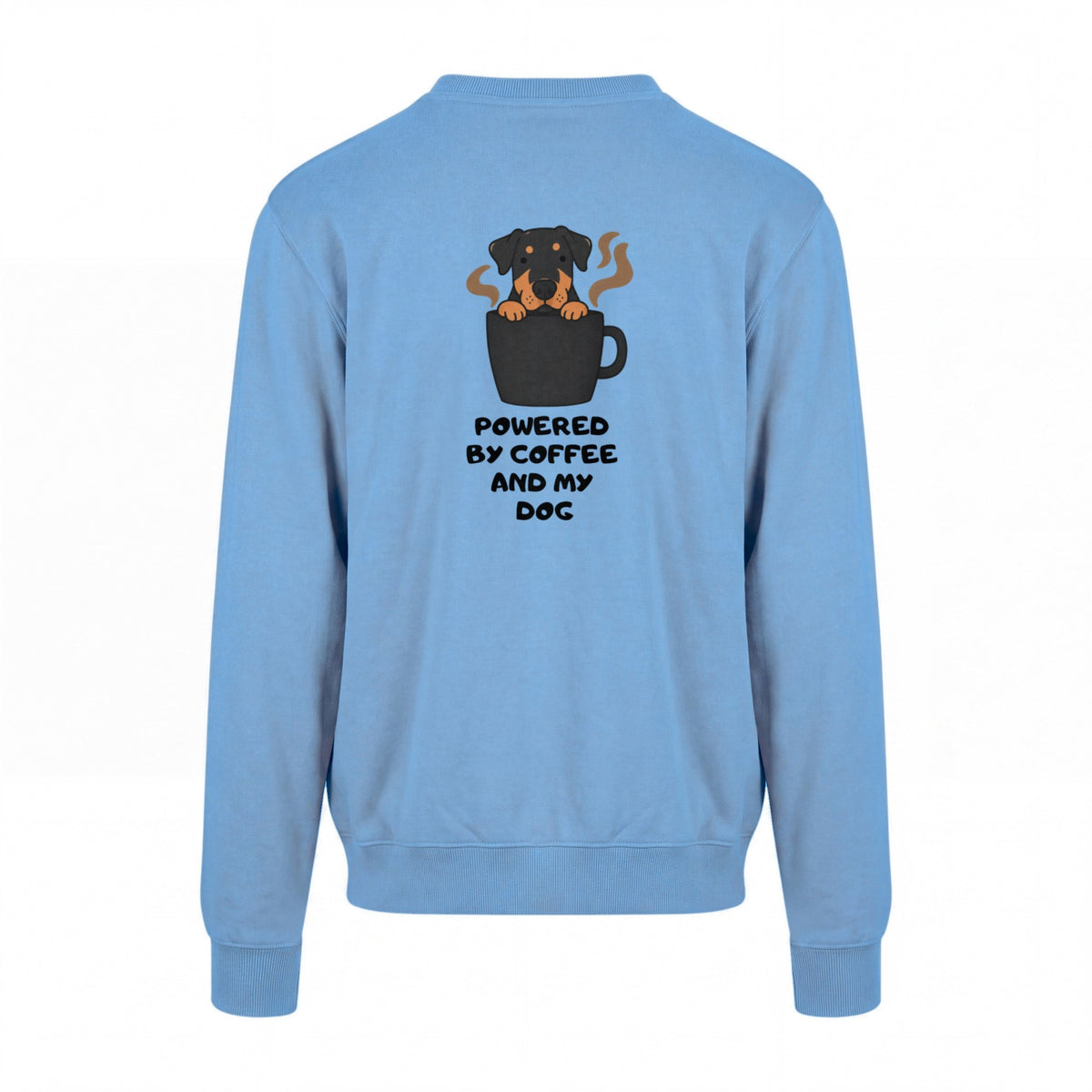Powered By Coffee And My Dog / Rottweiler - Regular Fit Sweater