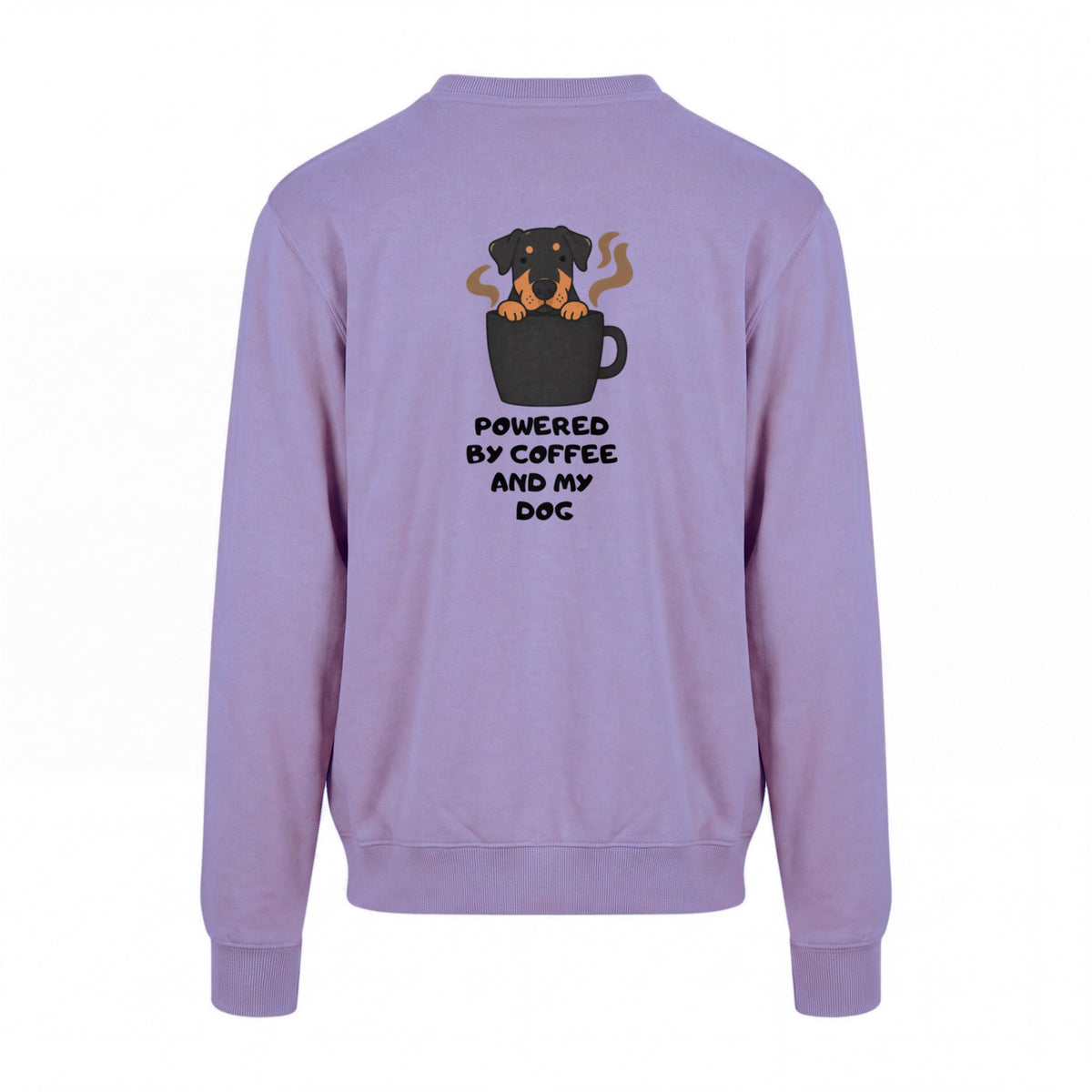 Powered By Coffee And My Dog / Rottweiler - Regular Fit Sweater