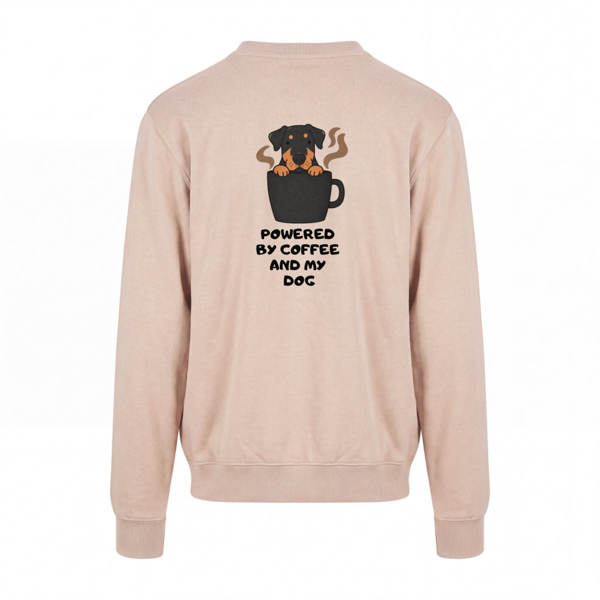 Powered By Coffee And My Dog / Rottweiler - Regular Fit Sweater