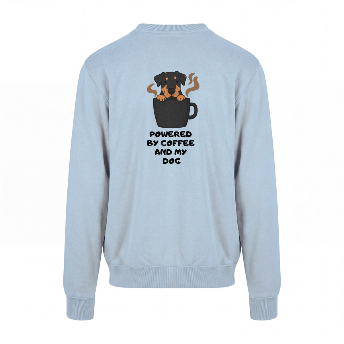 Powered By Coffee And My Dog / Rottweiler - Regular Fit Sweater