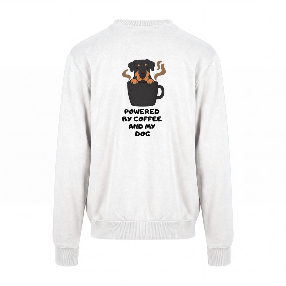 Powered By Coffee And My Dog / Rottweiler - Regular Fit Sweater