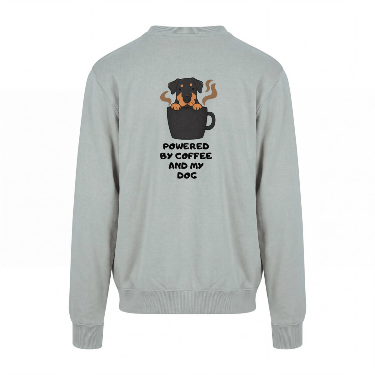 Powered By Coffee And My Dog / Rottweiler - Regular Fit Sweater
