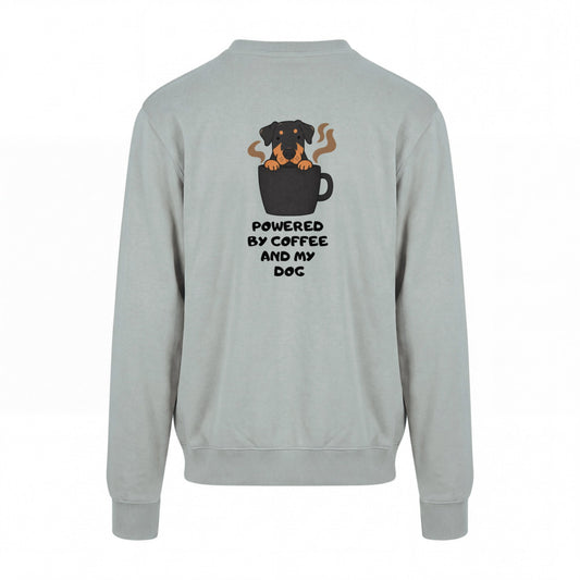 Powered By Coffee And My Dog / Rottweiler - Regular Fit Sweater