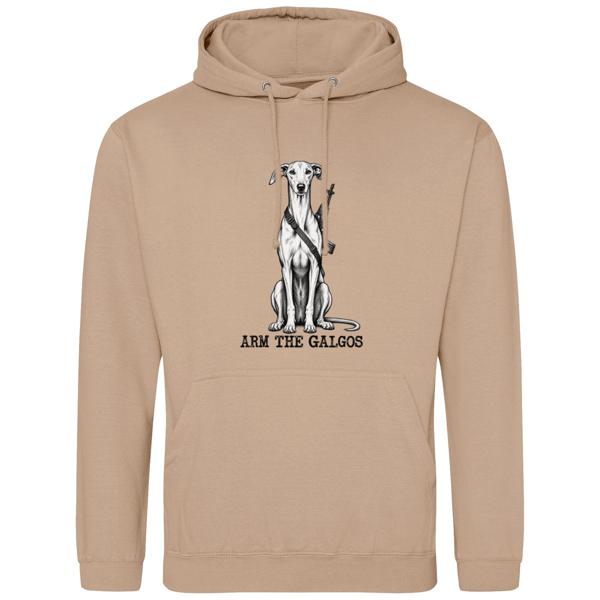 ARM THE GALGOS -Regular Fit Statement Hoodie (Kopie)
